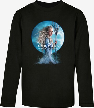 ABSOLUTE CULT Shirt 'Aquaman - Queen Of Atlanna' in Zwart: voorkant