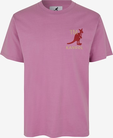 T-Shirt 'Harlem' KANGOL en rose : devant