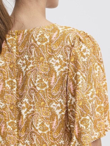 PULZ Jeans - Vestido camisero 'PZNELLY' en amarillo