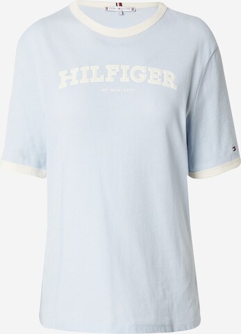 T-shirt TOMMY HILFIGER en bleu : devant