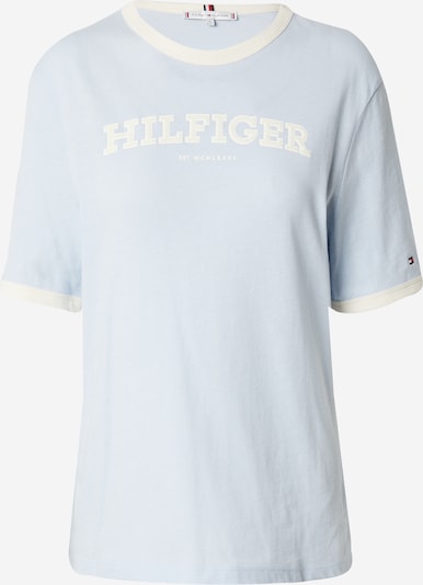TOMMY HILFIGER T-shirt i ljusblå / vit, Produktvy