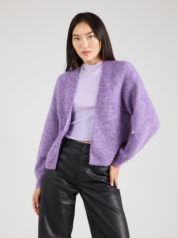 Lindex Knit Cardigan 'Mandy' in Purple: front