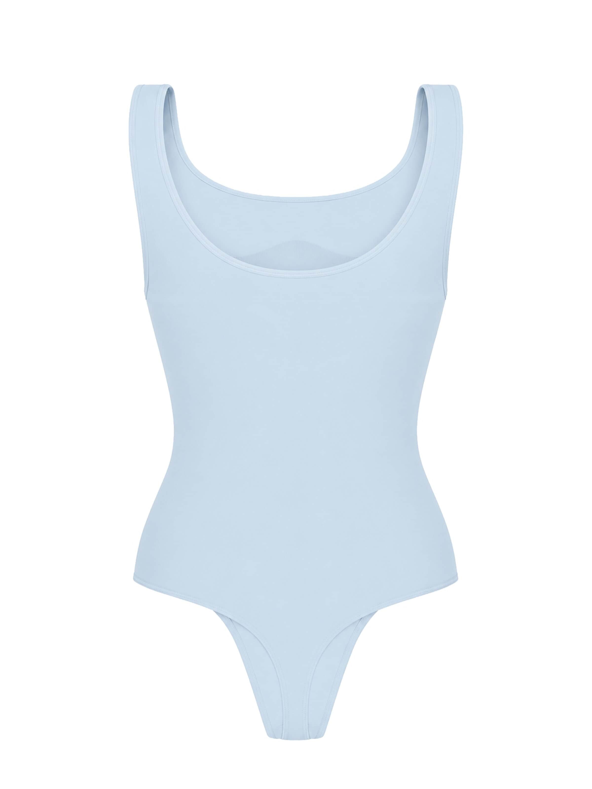 Body modellante 'Tank Sculpting Bodysuit with String' di cfab in blu