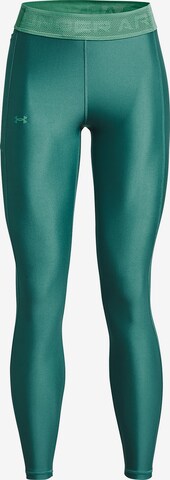 UNDER ARMOUR Workout Pants in Green: front