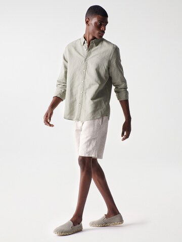 Salsa Jeans Regular fit Overhemd 'Birmingham' in Groen