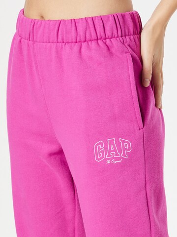 GAP Дънки Tapered Leg Панталон в розово