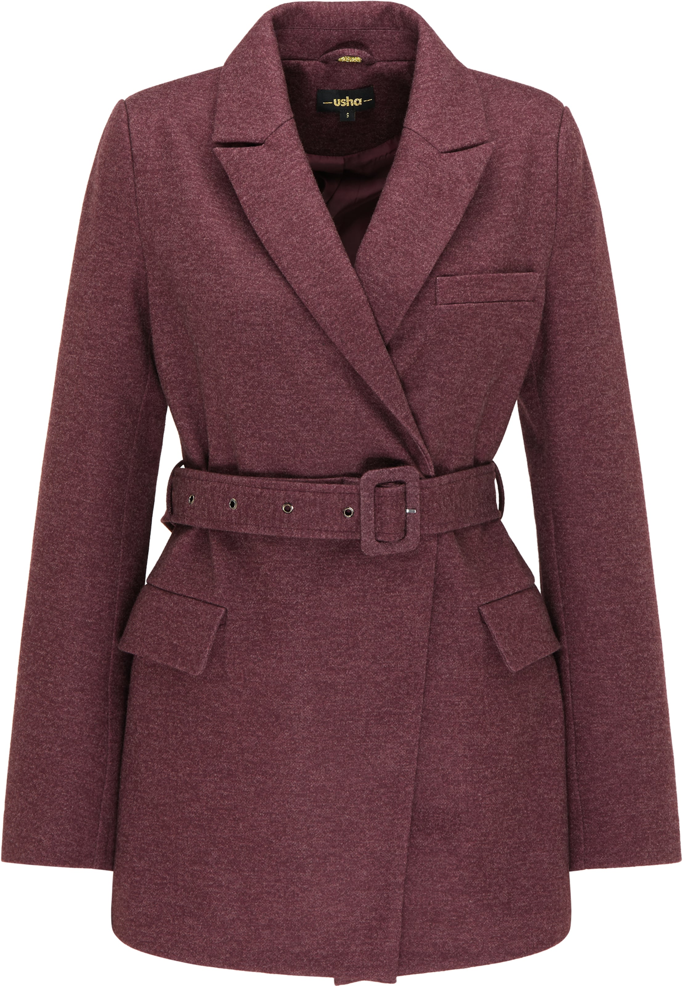 usha BLACK LABEL Tussenmantel in Rood: voorkant