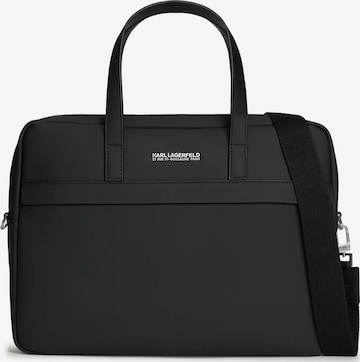Karl Lagerfeld Document bag 'Rue St-Guillaume' in Black: front