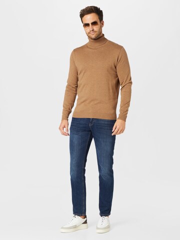 TOM TAILOR Sweater in Brown