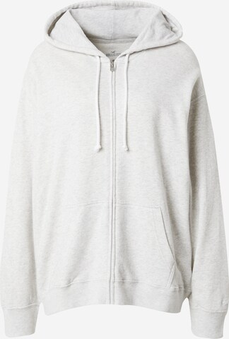 Veste de survêtement HOLLISTER en gris : devant