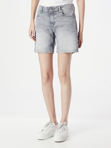 QS Regular Jeans in Grey: front