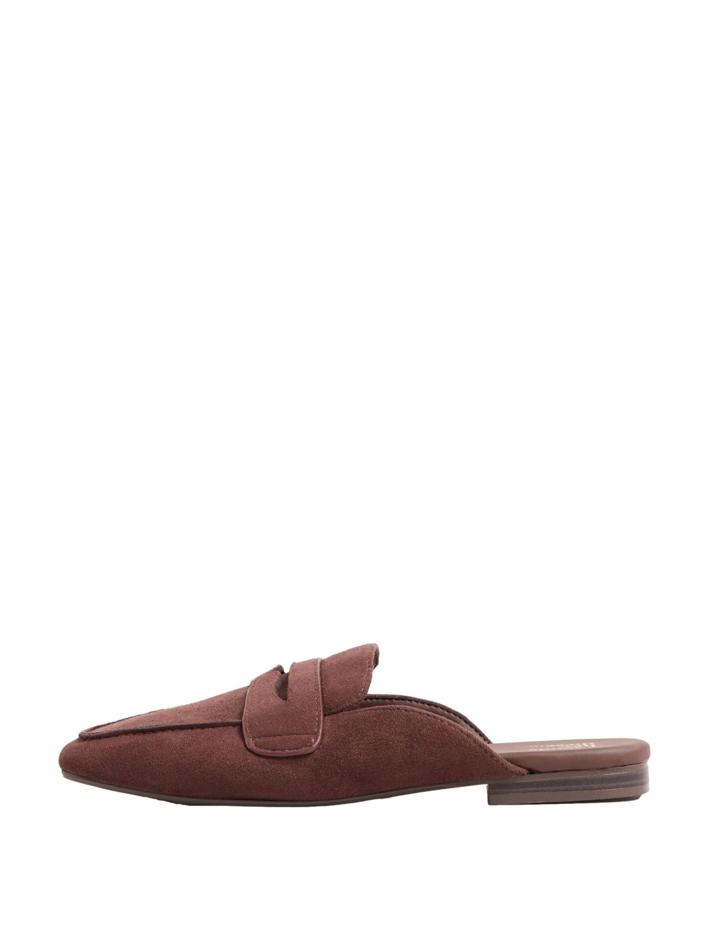 Papuci de casă de la Friends Like These pe maro: față