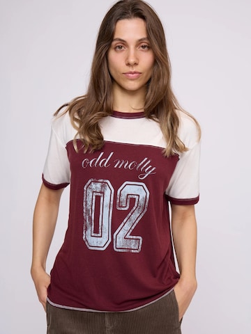 T-shirt 'Gamze' Odd Molly en rouge : devant