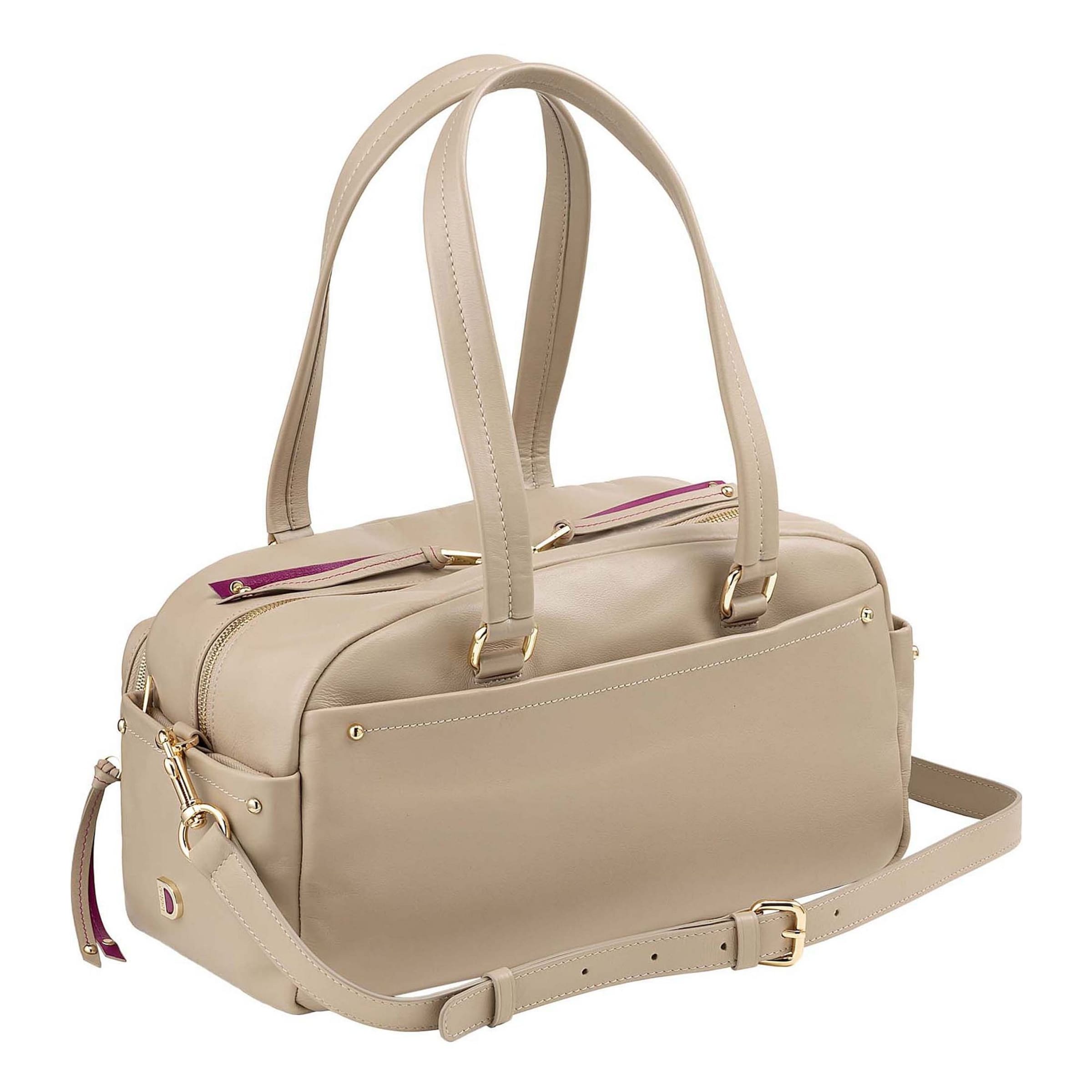DuDu Schultertasche in Beige