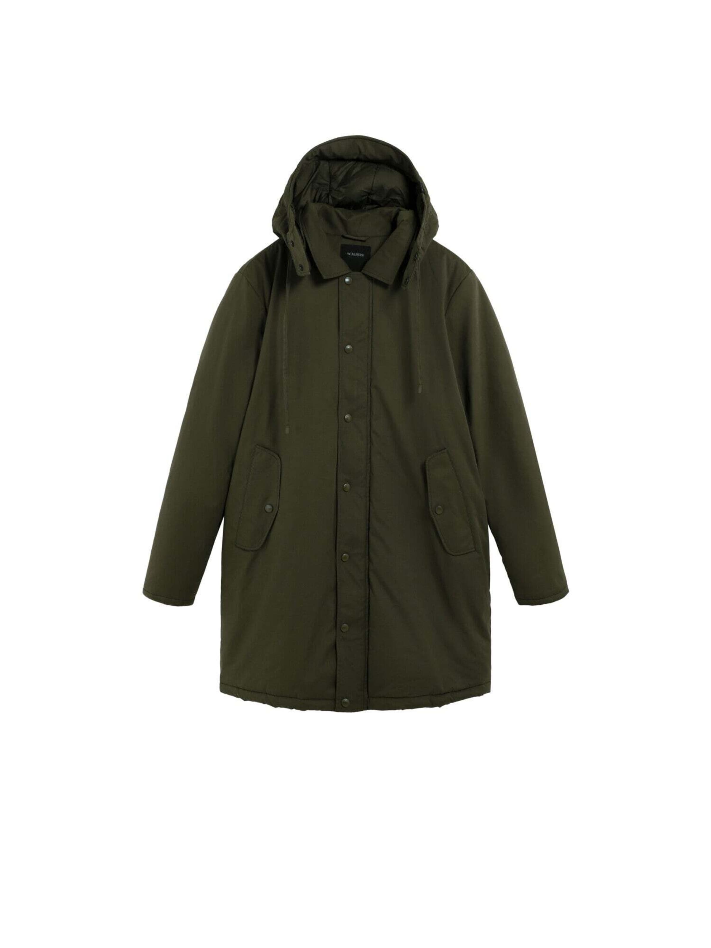 Scalpers Parka 'New Geller' in Grün: Vorderseite