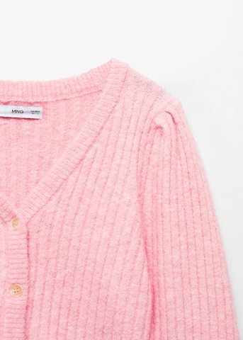 MANGO Knit Cardigan 'Pomme' in Pink