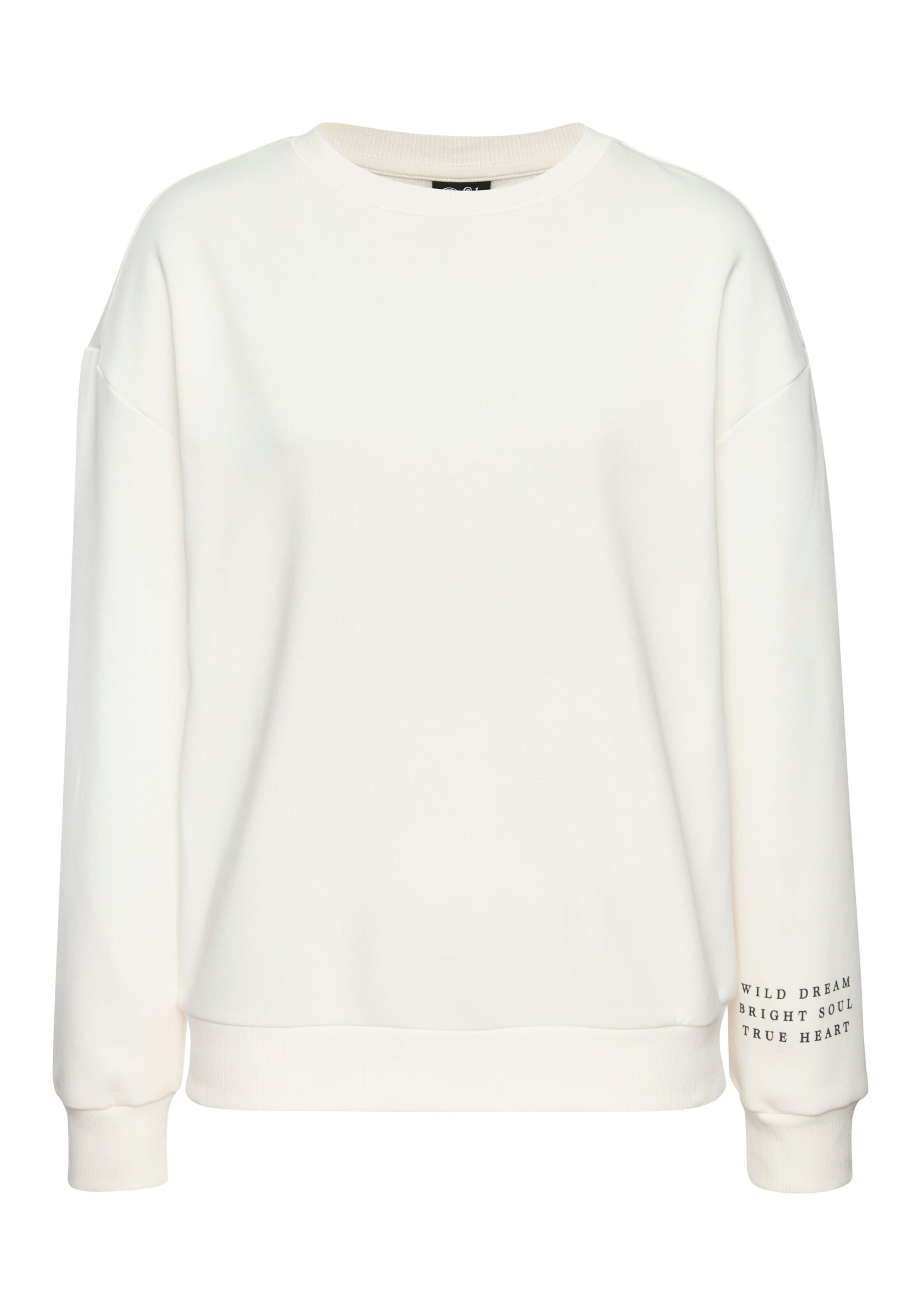 BUFFALO Sweatshirt in Weiß: Vorderseite