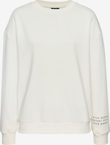 BUFFALO Sweatshirt in Weiß: Vorderseite