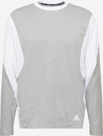 T-Shirt fonctionnel 'Wellbeing Training' ADIDAS SPORTSWEAR en gris : devant