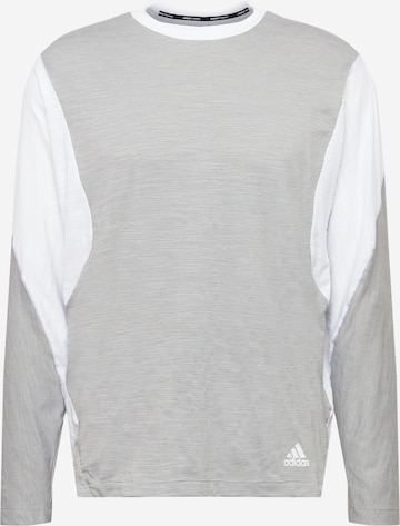 ADIDAS SPORTSWEAR Performance Shirt 'Wellbeing Training' in Grey: front