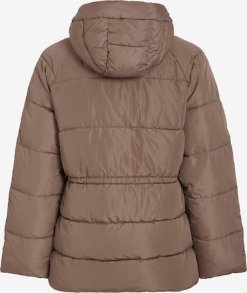 VILA Winter Jacket 'Leana' in Brown