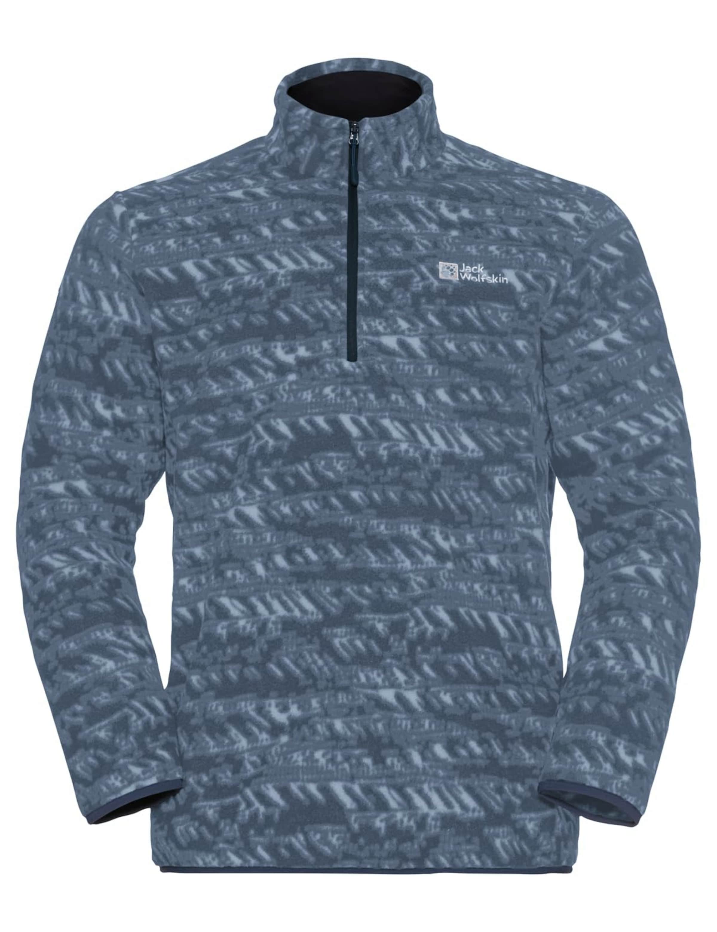 JACK WOLFSKIN Athletic fleece jacket in Blue: front