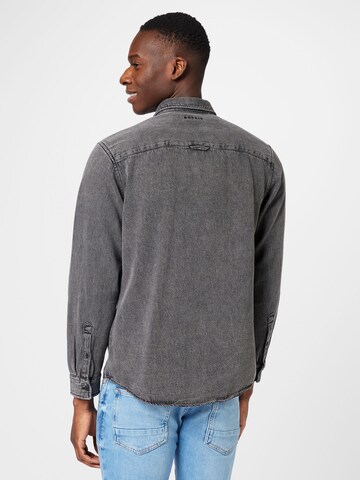 ESPRIT جينز مضبوط قميص بلون رمادي