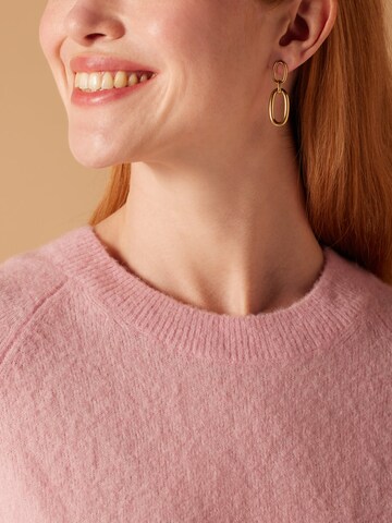 Lucardi Earrings in Gold