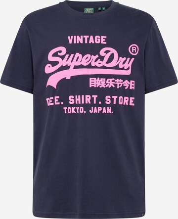 Maglietta di Superdry in blu: frontale