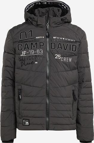 Veste mi-saison CAMP DAVID en gris : devant