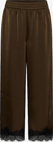 Kaffe Wide Leg Bukser i brun: forside