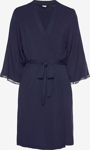 LASCANA Dressing gown in Blue: front