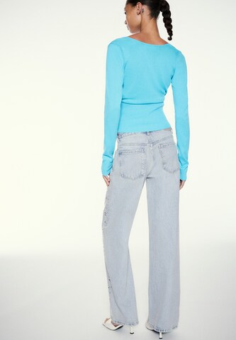 Pull&Bear Baggy Jeans in Blau