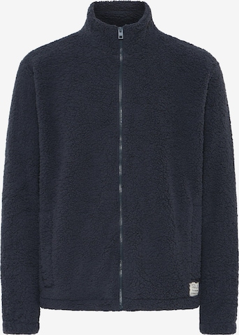 !Solid Zip-Up Hoodie ' SDPETAR ' in Blue: front