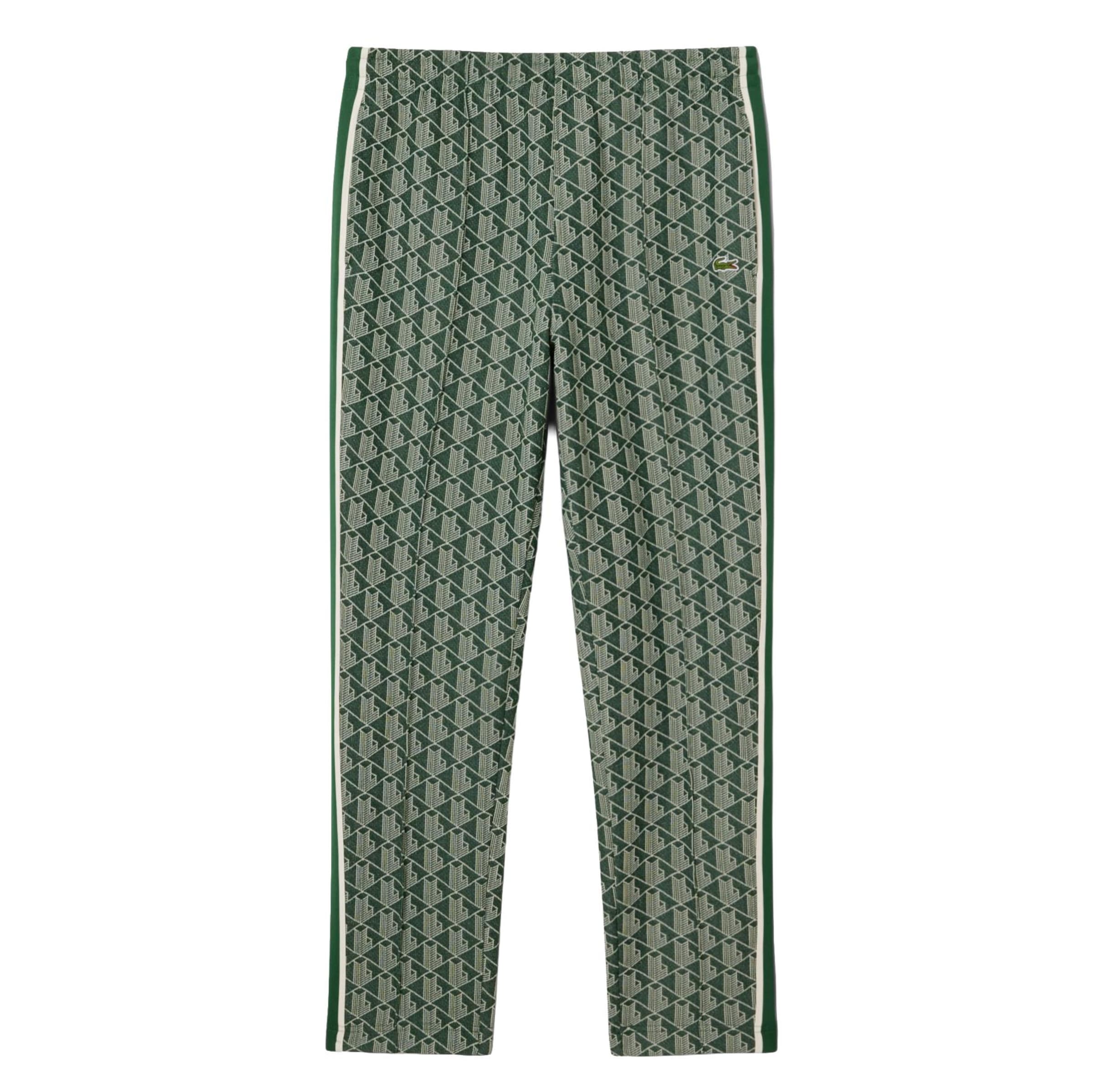LACOSTE Regular Pants in Green: front