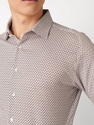 DESOTO Slim fit Button Up Shirt in White