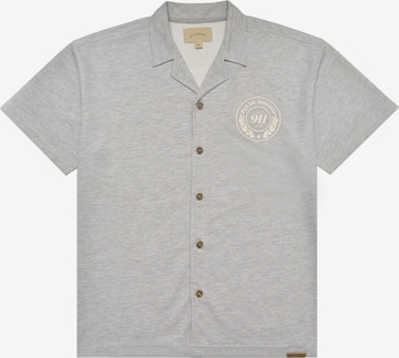 Pas De Monaco Klasický střih Košile 'CARERRA' – šedá: přední strana