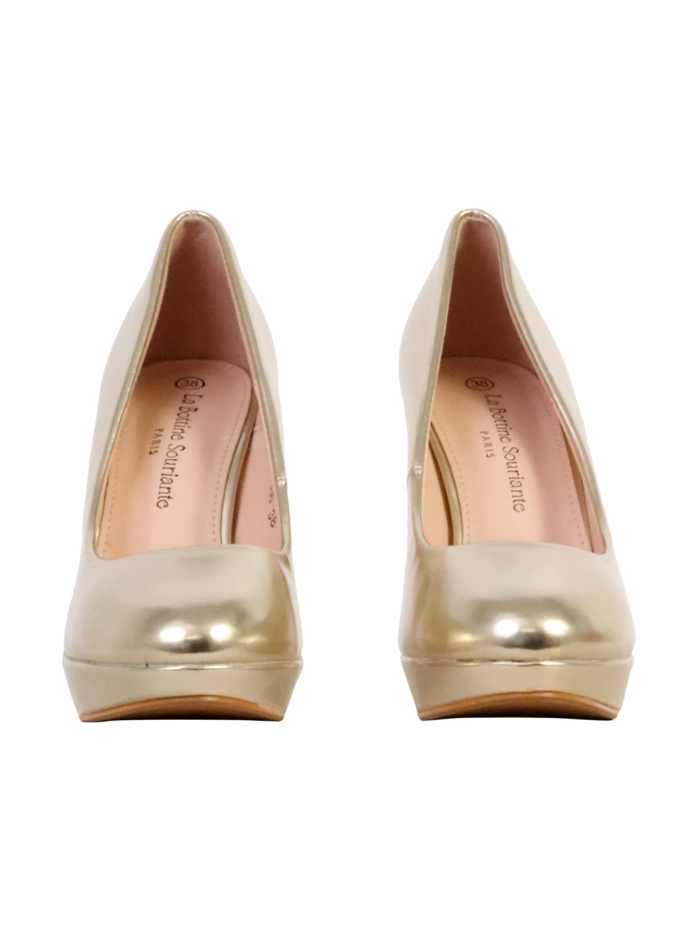 Super Mode Pumps 'Pumps mit Absatz von LBS' in Gold