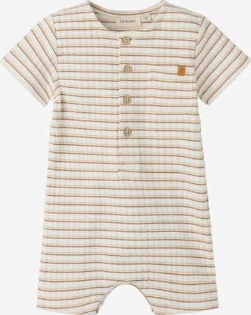 Lil'Atelier Strampler in Weiß: Vorderseite