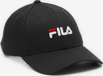 FILA Czapka z daszkiem 'Basic Logo Cap' w kolorze czarny: przód