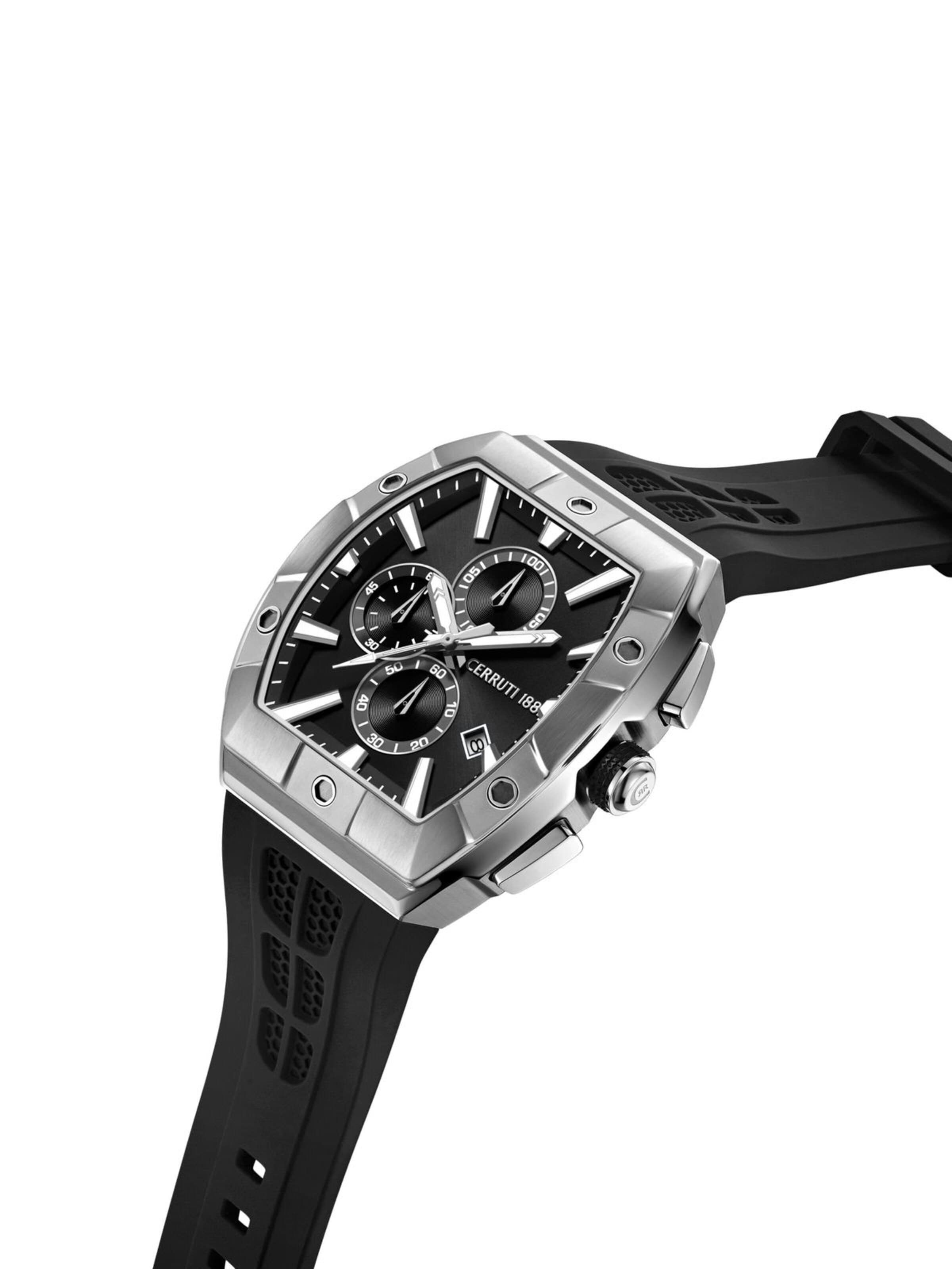 CERRUTI 1881 Analoog horloge 'Chronograph Macerata' in Zwart