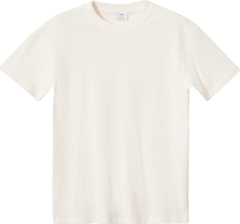 MANGO MAN T-Shirt 'ANOUK' in Creme