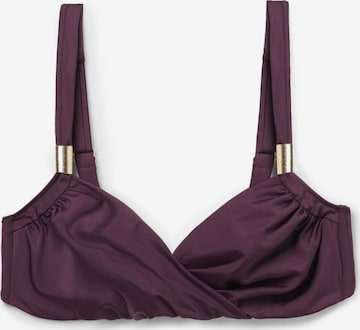 CALZEDONIA Bikini Top in Purple: front