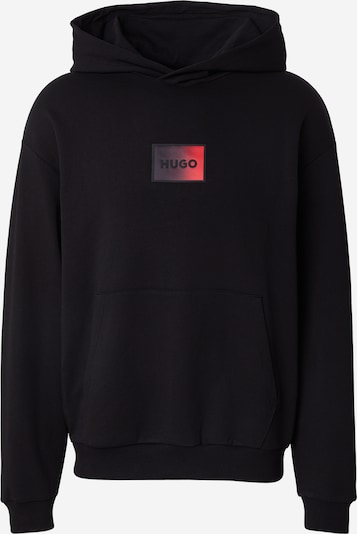 HUGO Sweat-shirt 'Dano' en mûre / rouge clair / noir, Vue avec produit
