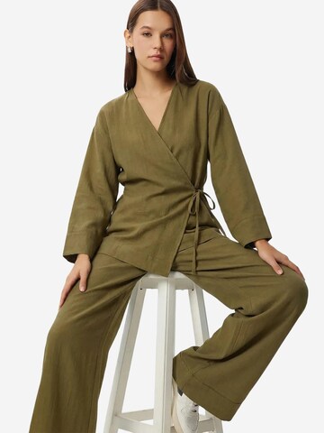Pantalons de tailleur Happiness İstanbul en vert