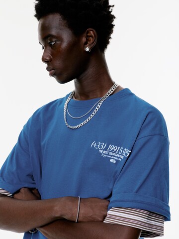 T-Shirt Pull&Bear en bleu
