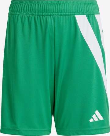 ADIDAS PERFORMANCE Workout Pants 'Fortore 23' in Green: front