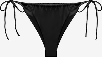 Pull&Bear Bikini Bottoms in Black: front