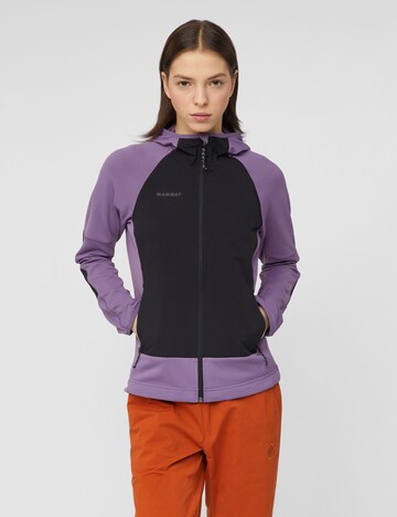 MAMMUT Fleecejacke  ‘Massone ' in Lila: Vorderseite