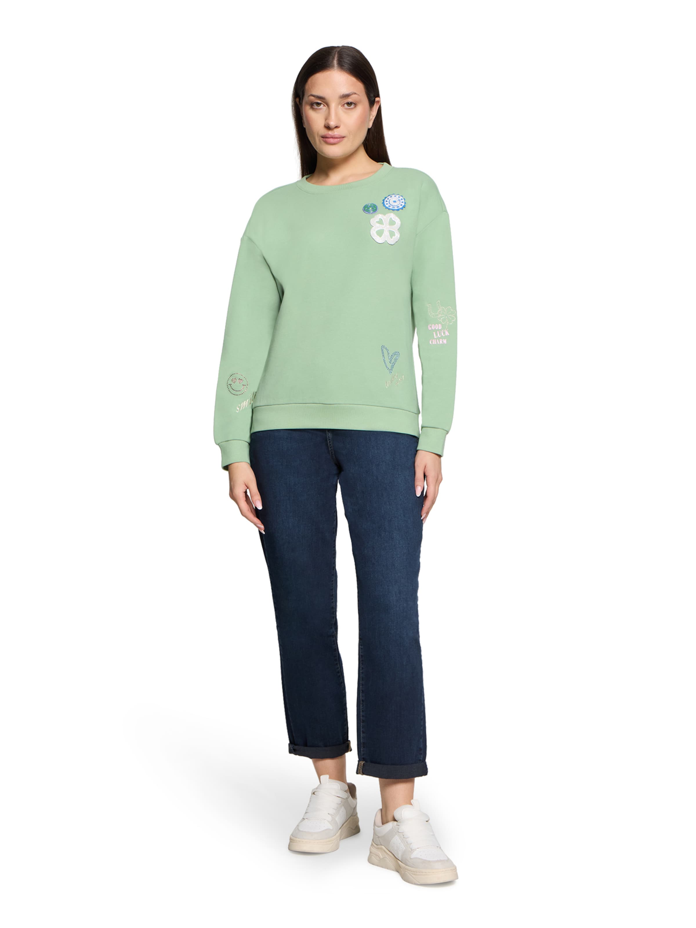 Cartoon Sweatshirt in Green